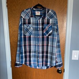 Levi's Men's Multicolor Plaid Button-Down Shirt